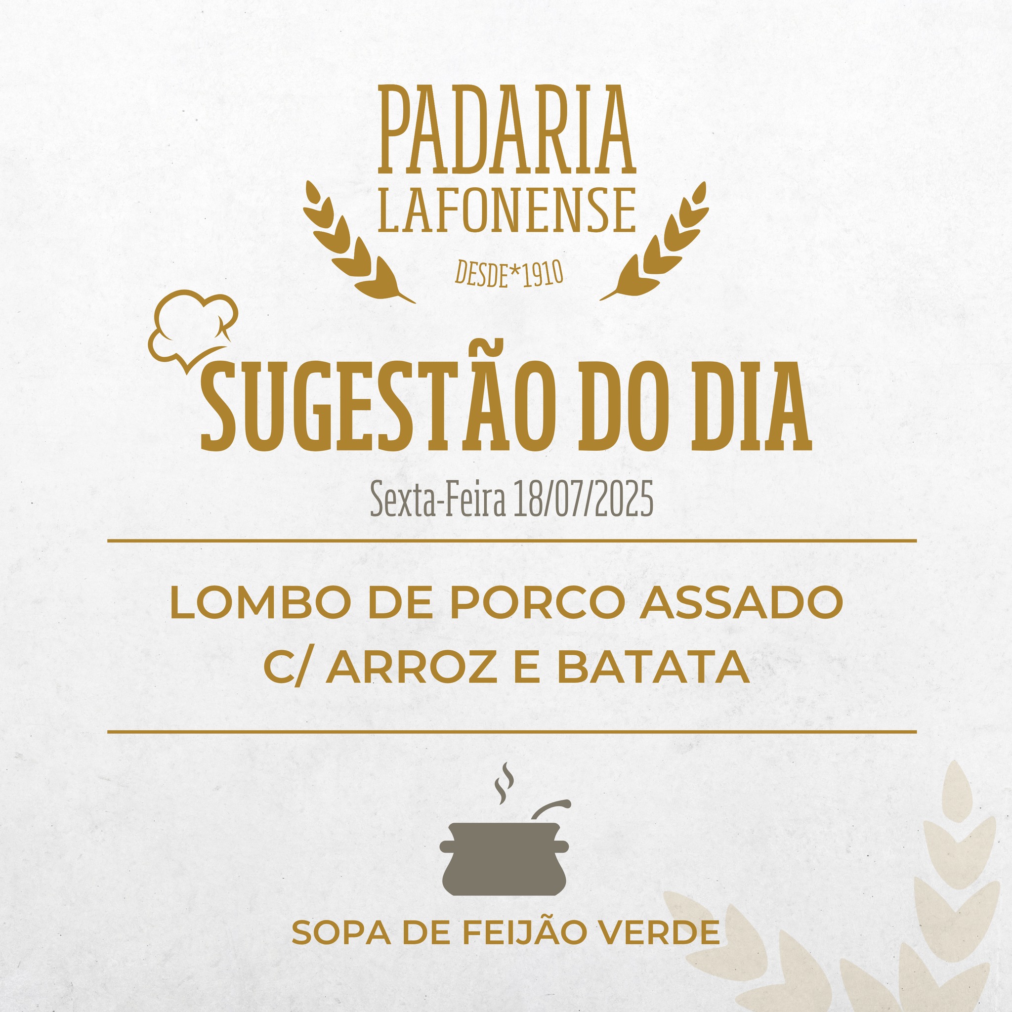 Sugestões do dia